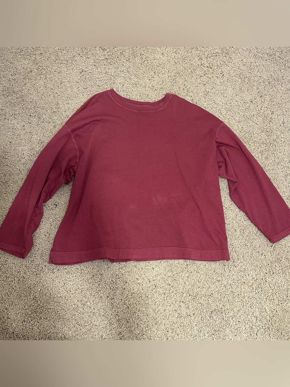 Old Navy Long Sleeve Crewneck Top - Wine